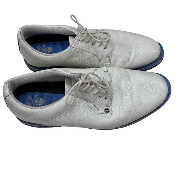 G/FORE Gallivanter Golf Shoes Mens Size 14 White Leather Spikeless G4MC20EF02 - Picture 1 of 9